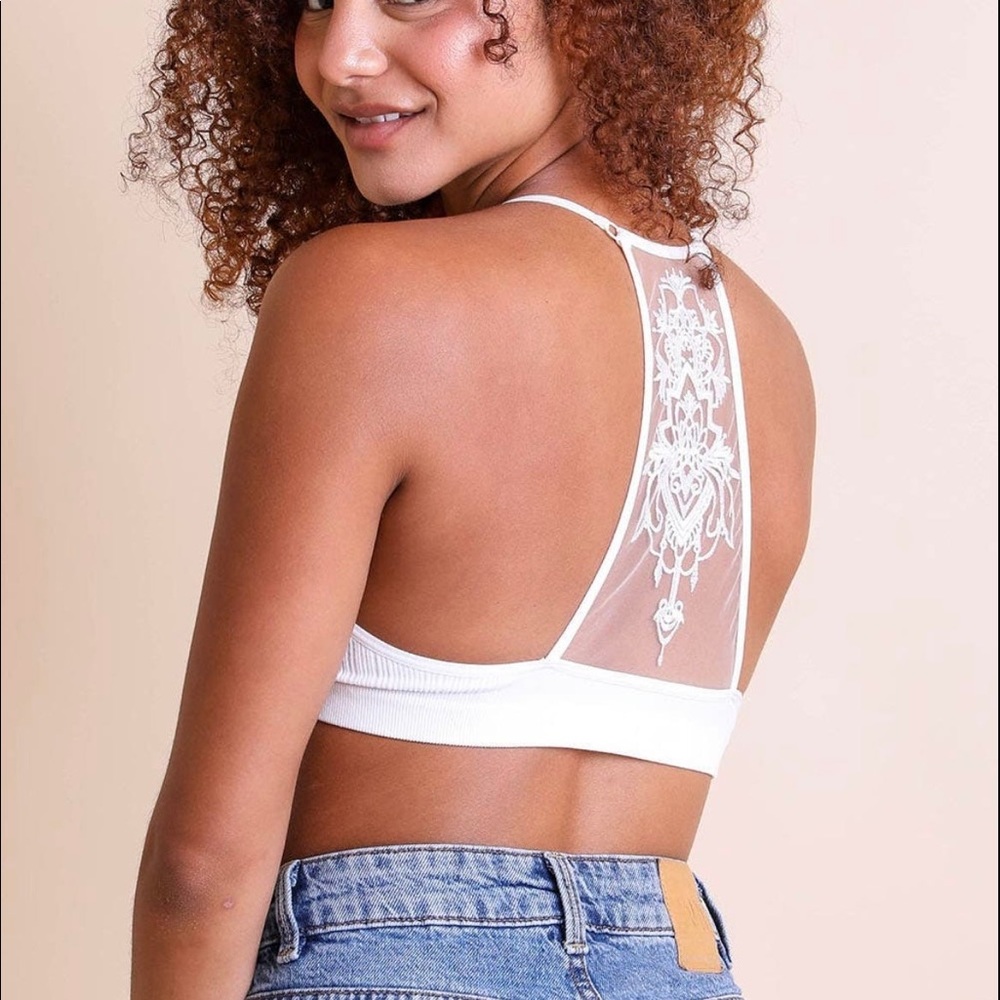 Tattoo Mesh Racerback bra